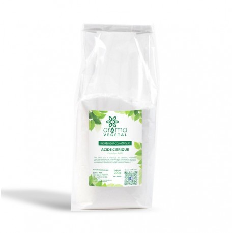 Acide citrique pour cosmétique, Aroma-Végétal paquet 200g