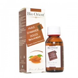 Huile Végétale d'Amande Douce BIO, 90ml - Bio Orient