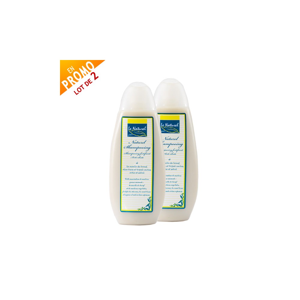 2x Naturel Shampoing fortifiant Antichute, 200ml  Le Naturel