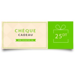 Chèque cadeau VivezNature d'une valeur de 25 dinars