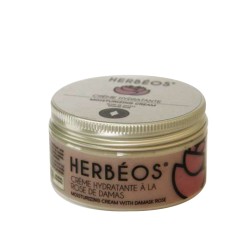 Crème Hydratante à la Rose de Damas, 50ml - Herbéos