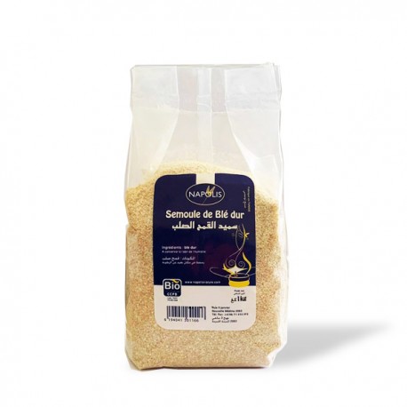 Semoule de Blé dUR Biologique, 1Kg - Napols