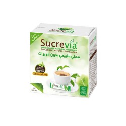 Sucre Via, Boite 60 Sticks Stevia, Zéro Calorie - Sucre Via