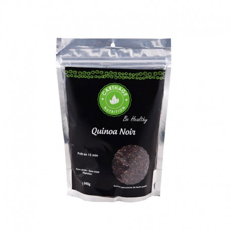 Quinoa Noir, Paquet de 340g - Carthage Nutrition