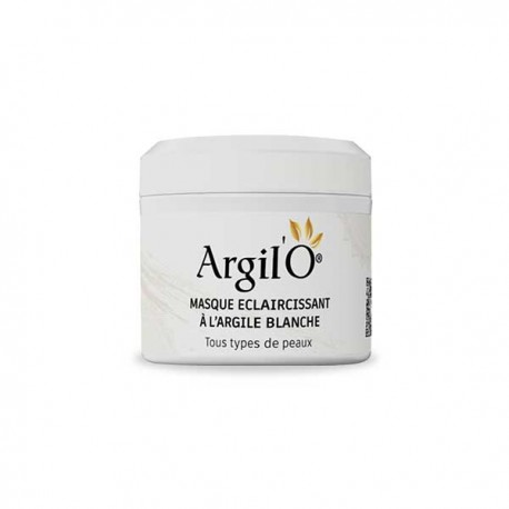Masque Visage Eclaircissant à l'Argile Blanche, 130g - Argil'O