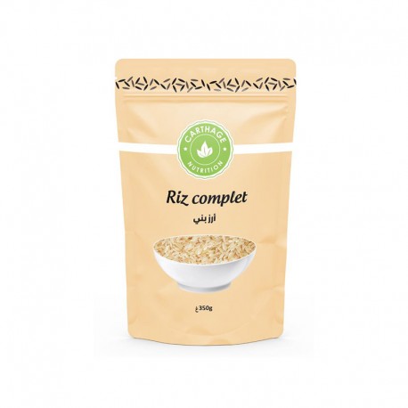 Riz Complet, 350g - Carthage Nutrition