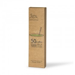 Paille Standard Biodégradable, Pack de 50 - Pachamama