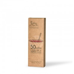 Paille Courte Biodégradable, Pack de 50 - Pachamama