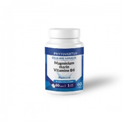 Magnésium Marin & Vitamine B6, Boite de 60 gélules - Phytovertus