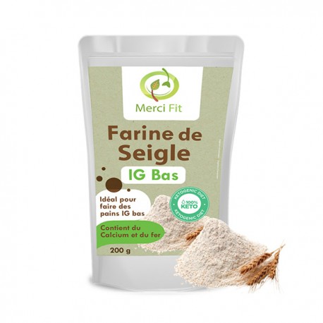 Farine de Seigle Complet, 200g - Merci Fit