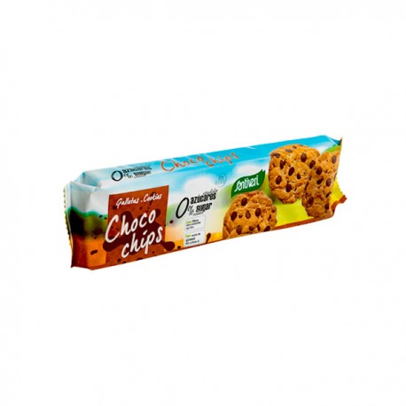 Biscuit Choco Chips Sans Sucre, 185g - Santiveri