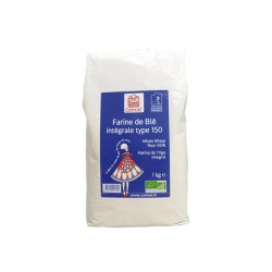 Farine Intégrale T150 BIO, Paquet 1KG - Celnat