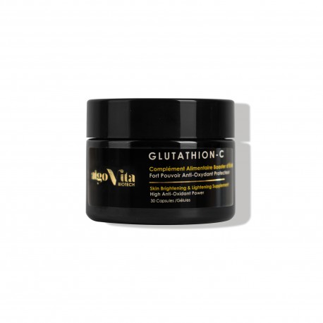 GLUTATHION-C, Booster d'Eclat, flacon 30 gélules - algoVita