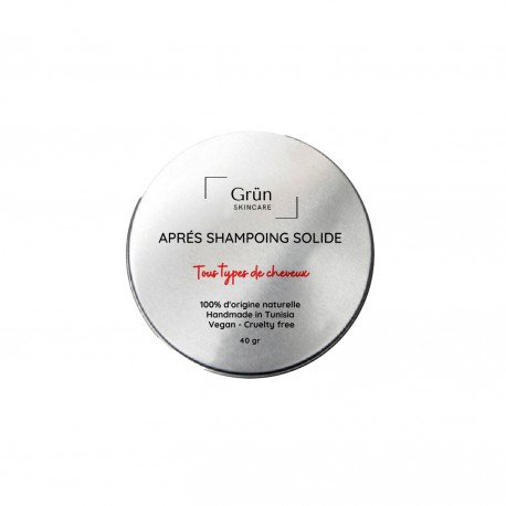 Après-Shampoing Solide, Tous types de cheveux, 40G - Grün