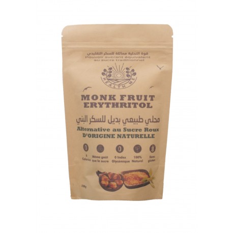Édulcorant Brun Fruit de Moine Biologique, 200g - Health Me